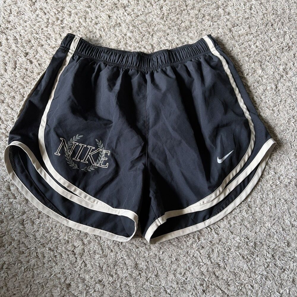 Nike Running DRI FIT Active Shorts Women’s Small Black Lined EUC